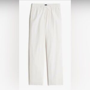 NEW J.Crew Women’s White Linen Blend Pants